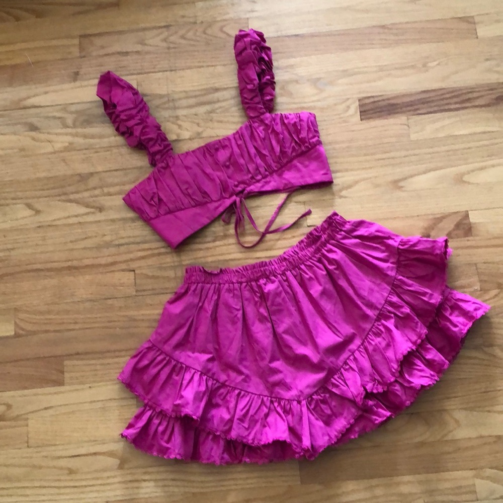 SHEIN SKIRT AND TOP SET SIZE LARGE